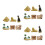 18 Pcs Ancient Egypt Mini Pyramid Figurines Set Desktop Decoration 9