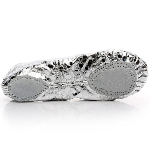Scarpe Danza Balletto in PU Argento Antiscivolo 2