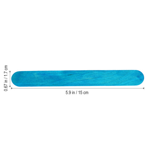 300 Pcs Colored Wood Craft Sticks for DIY Projects 1