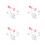 8 Pcs Adjustable Action Figure Stand Display Holder For Dolls Pink 6