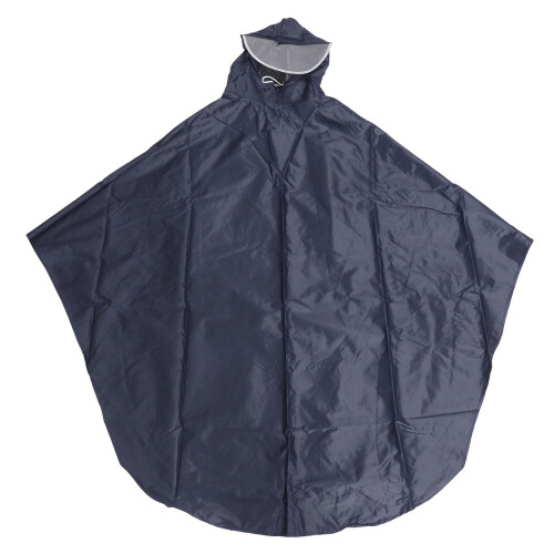 Reflective Long Raincoat Poncho For Cycling 1pack Black
