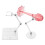 8 Pcs Adjustable Action Figure Stand Display Holder For Dolls Pink 2
