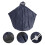 Reflective Long Raincoat Poncho For Cycling 1pack Black 4