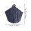 Reflective Long Raincoat Poncho For Cycling 1pack Black 3