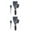 2 Sets Plastic Hairdressing Highlighting Board For Salon Dyeing Black 7