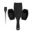 2 Sets Plastic Hairdressing Highlighting Board For Salon Dyeing Black 2