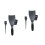 2 Sets Plastic Hairdressing Highlighting Board For Salon Dyeing Black 6