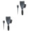 2 Sets Plastic Hairdressing Highlighting Board For Salon Dyeing Black 5