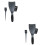 2 Sets Plastic Hairdressing Highlighting Board For Salon Dyeing Black 8