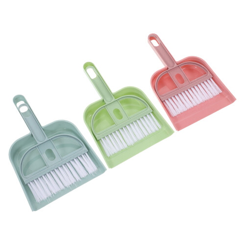 Set Mini Scopa E Paletta ABS Colorata Per Casa Pulizia Veloce 2
