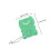 2Pz Spugne Bagno Per in Cotone Verde, Delicate E Resistenti 2