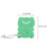 2Pz Spugne Bagno Per in Cotone Verde, Delicate E Resistenti 3