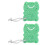 2Pz Spugne Bagno Per in Cotone Verde, Delicate E Resistenti 4