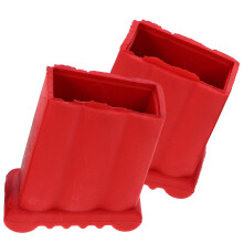 8 Pcs Ladder Feet Pad Skid-Proof Protective Cover Red