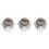 3 Pcs Creative Shoulder Board Epaulet Brooch Clothes Accessory Silver 4