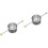 2Pcs Double Bead Cocktail Measuring Jigger Silver Stainless Steel Cups 6