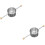 2Pcs Double Bead Cocktail Measuring Jigger Silver Stainless Steel Cups 8