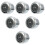6 Pcs Car Clock Universal Handlebar Mount Mini Motorcycle Clocks 9