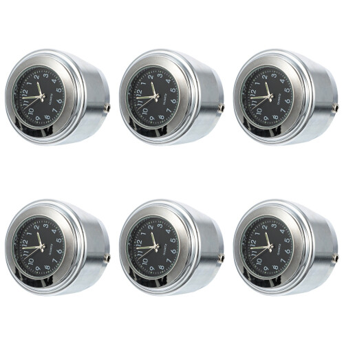6 Pcs Car Clock Universal Handlebar Mount Mini Motorcycle Clocks 2