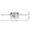 2Pcs Double Bead Cocktail Measuring Jigger Silver Stainless Steel Cups 10