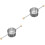 2Pcs Double Bead Cocktail Measuring Jigger Silver Stainless Steel Cups 5