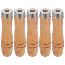 25 Pcs Wooden File Handle For 10 Inch Files Hardwood Grip With Iron Collar