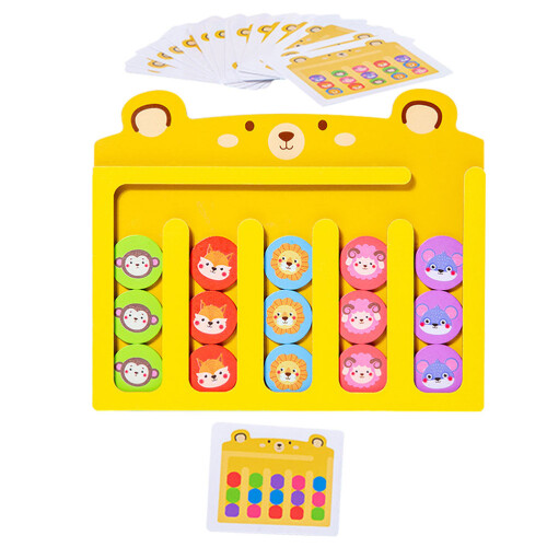 3 Sets Wooden Matching Toy Shape Classification Game Board 1