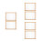 6Pcs Light Brown Wooden Herb Drying Screen Stackable Rack for Home Use 5