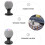 Black ABS Speaker Holder Practical Desktop Stand for 10