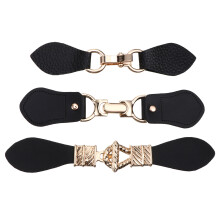 6Pz Clip Nere Per Cappotti Windbreaker E in Metallo