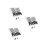 3 Sets 40pcs Screw Wrench Cap Tie Needle 10