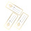 6 Pcs Wifi Sign Table Acrylic Password Accessory 8x20cm 3
