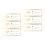 6 Pcs Wifi Sign Table Acrylic Password Accessory 8x20cm 6