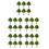 30 Pcs Mini Plastic Street Trees With Base For Architecture Sand Table 8