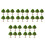 30 Pcs Mini Plastic Street Trees With Base For Architecture Sand Table 7