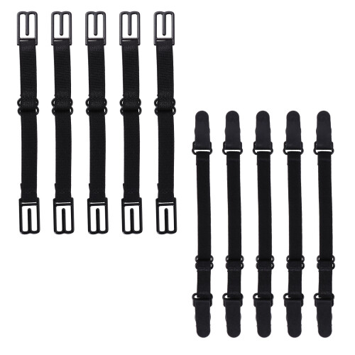 10 Pcs Adjustable Hanging Ropes Mask Extension Lanyards Black