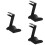 3pcs Headphone Hanger Metal School Bag Rack Desktop 6
