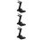 3pcs Headphone Hanger Metal School Bag Rack Desktop 8