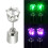 3 Pairs Unisex LED Stud Earrings Stainless Party Accessory 8