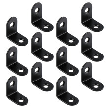 40 Pcs Right Angle Corner Braces Stainless Steel L-Shaped Black