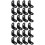 40 Pcs Right Angle Corner Braces Stainless Steel L-Shaped Black 7