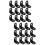 40 Pcs Right Angle Corner Braces Stainless Steel L-Shaped Black 9