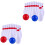 2 Sets Pu Bowling Balls And Solid Bowling Pins Interactive Plaything 5