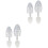2 Count Shoe Tree Extender Stretcher Trees Detachable Shoes Support 3