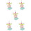 5Pcs Brinquedo Suspenso Para Calopsita 10