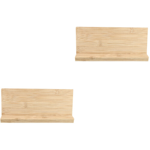 2 Sets Blank Bamboo Sign Board With Base 2