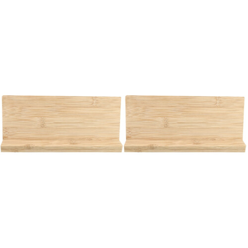 2 Sets Blank Bamboo Sign Board With Base 1