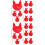20 Pcs Rabbit Sachet Hanfu Red Colored Silk Cloth 7
