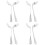 8Pcs Durable Stainless Steel Angled Self-Feeding Forks Lightweight 7