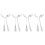 8Pcs Durable Stainless Steel Angled Self-Feeding Forks Lightweight 6